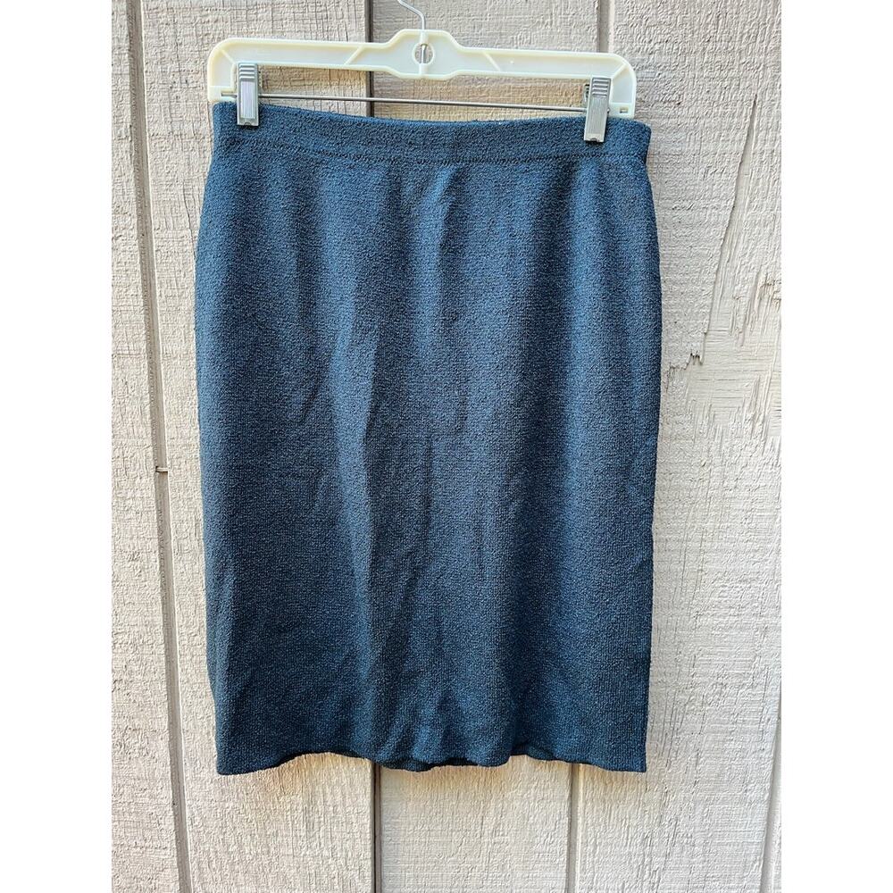 Vintage 1960s/1970s Brenda French Navy Pencil Skirt - Size Medium? 28-29" waist